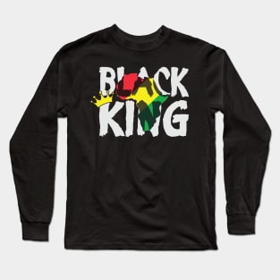 Black King, Black History Month, Black Lives Matter, African American History Long Sleeve T-Shirt